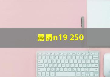 嘉爵n19 250